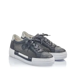 RIEKER - N4997-14 NAVY LACED SNEAKER
