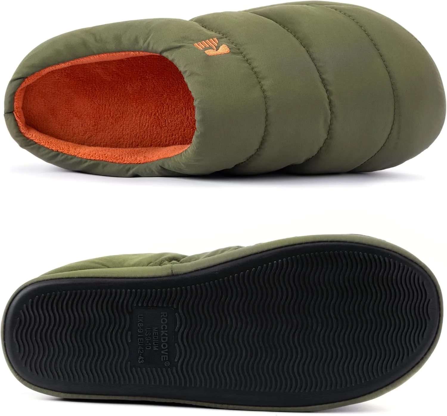 RockDove Men's Campground Memory Foam Down Slipper