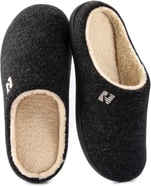 RockDove Men's Sherpa Lined Memory Foam Clog Slipper