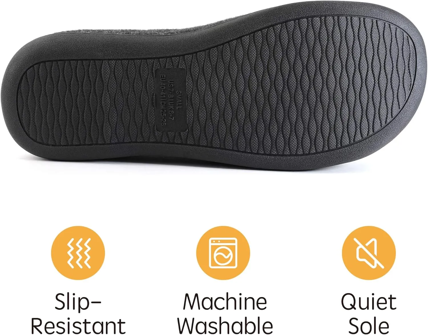RockDove Men's Sherpa Lined Memory Foam Clog Slipper