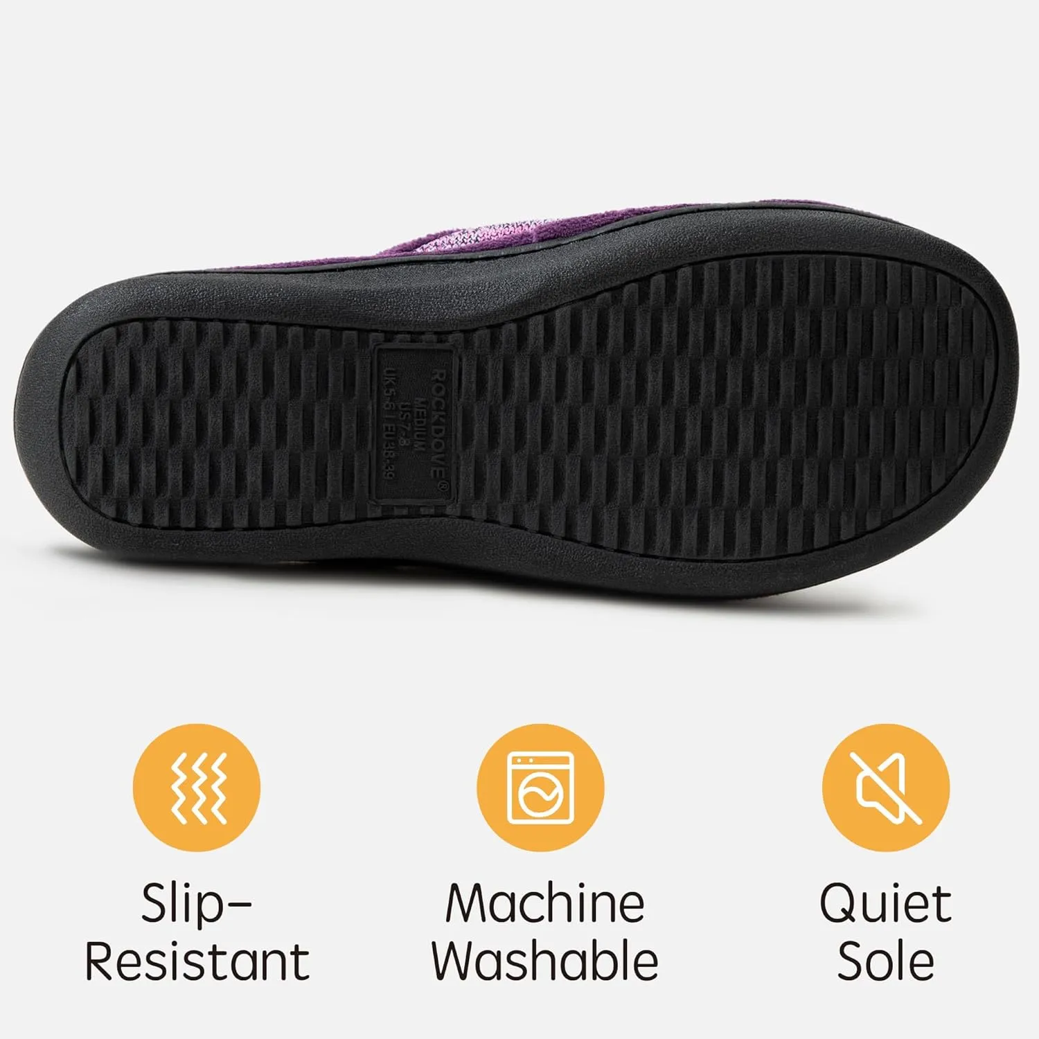 RockDove Women's Adjustable Wrap Memory Foam Slide Slipper