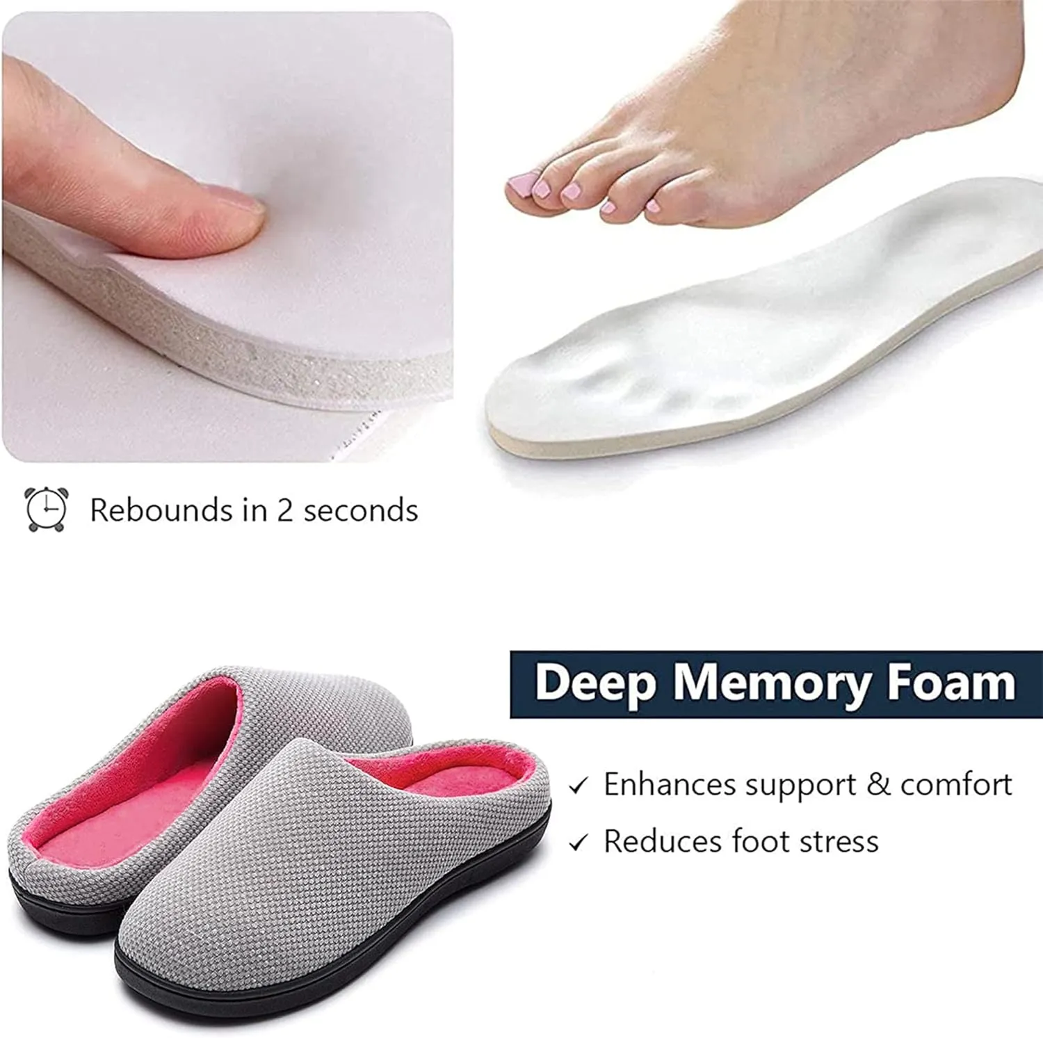 RockDove Women's Birdseye Knit Memory Foam Slipper