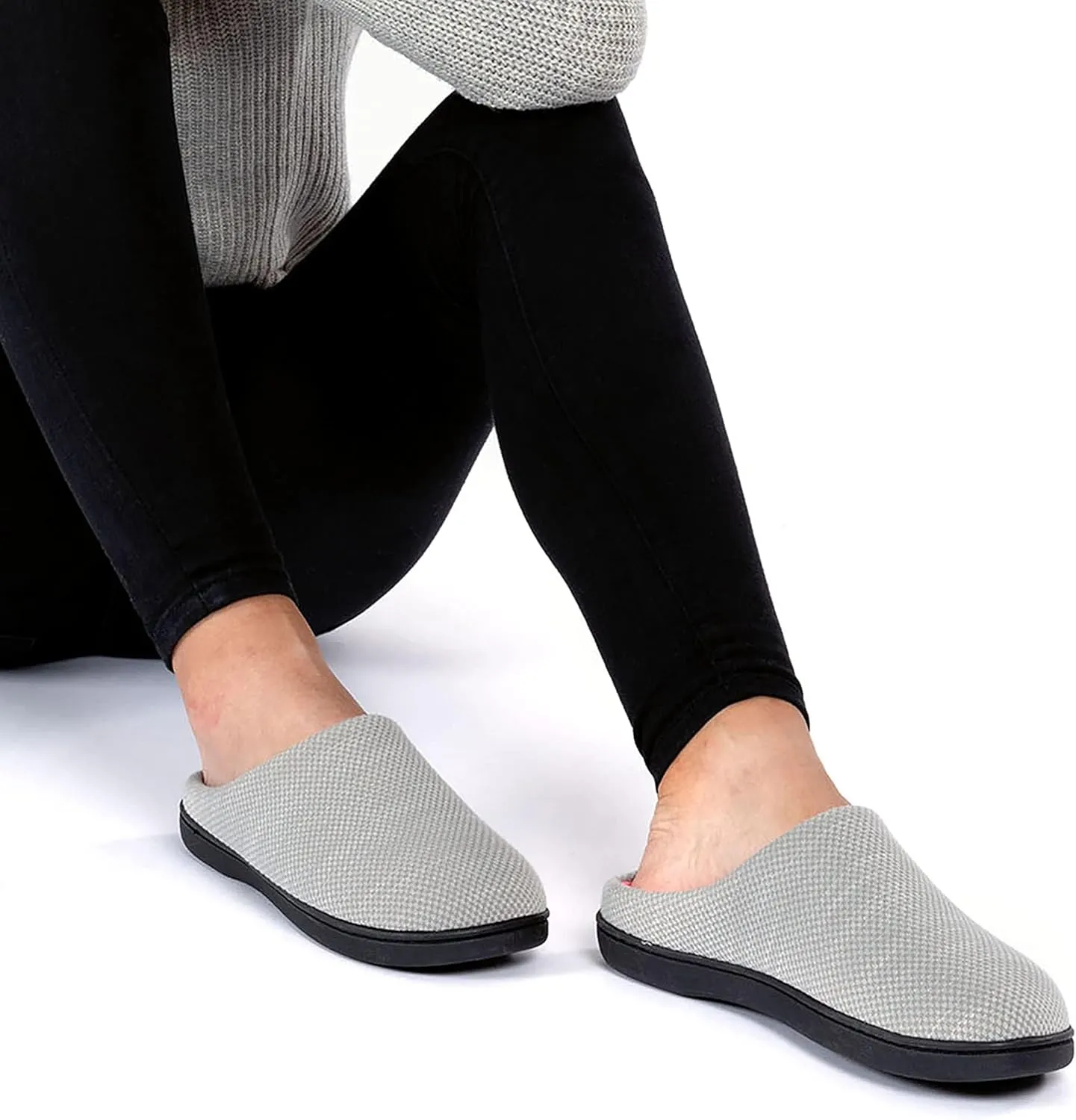 RockDove Women's Birdseye Knit Memory Foam Slipper
