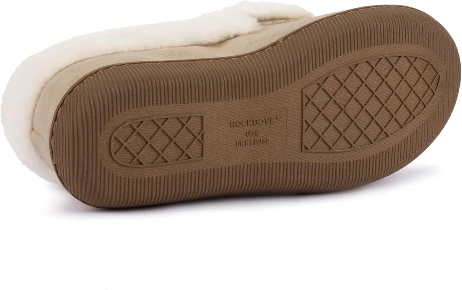 RockDove Women's Faux Fur Lined Micro Suede Moccasin Slipper
