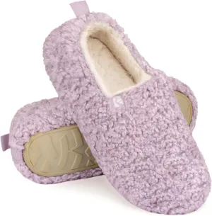 RockDove Women's Faux Shearling Closed Back Slipper with Memory Foam