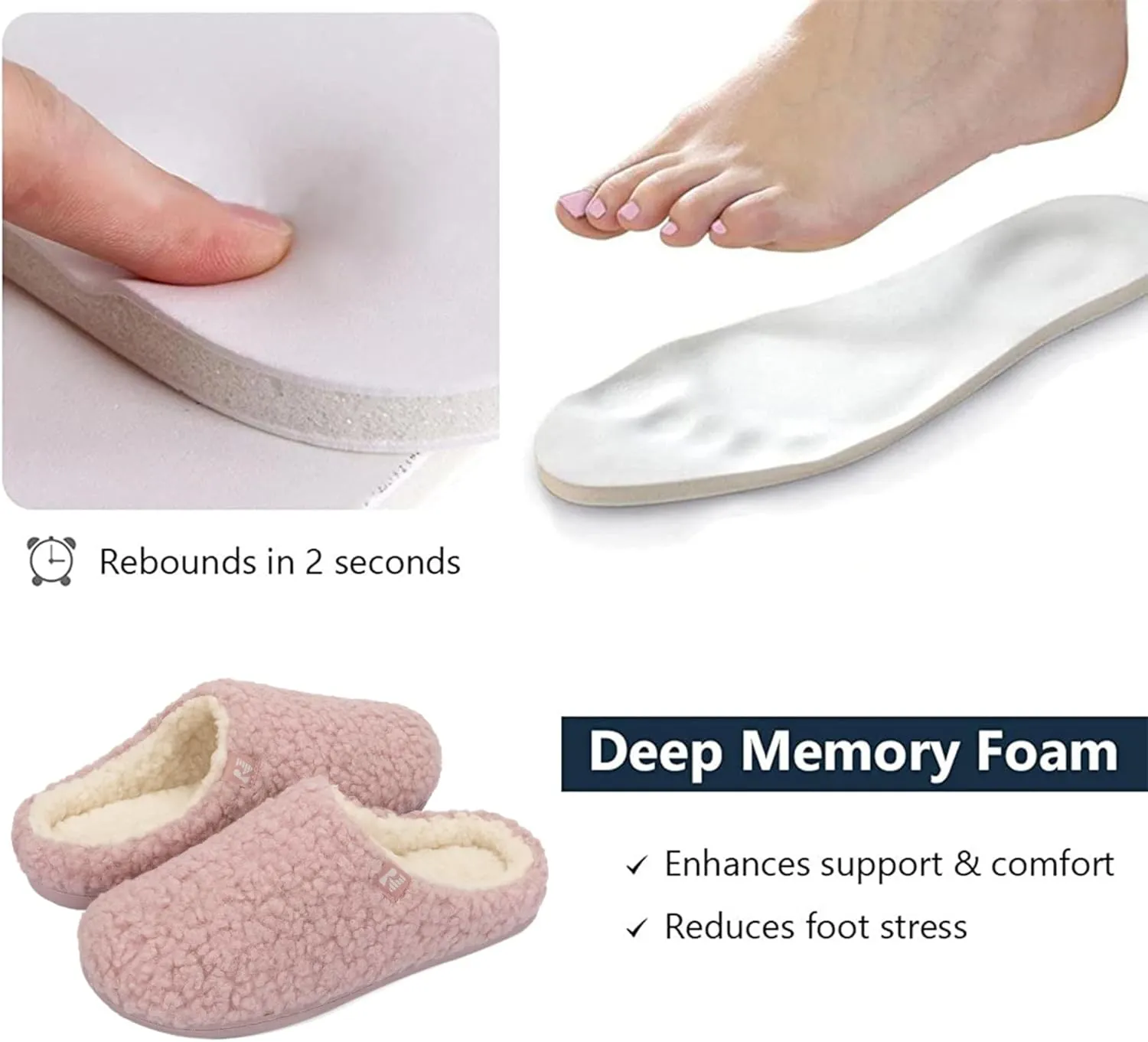 RockDove Women's Plush Retreat Sherpa Fleece Clog Slipper