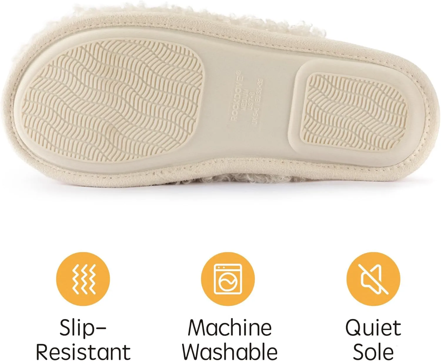 RockDove Women's Twirl Fleece Fuzzy House Scuff Slipper with Memory Foam