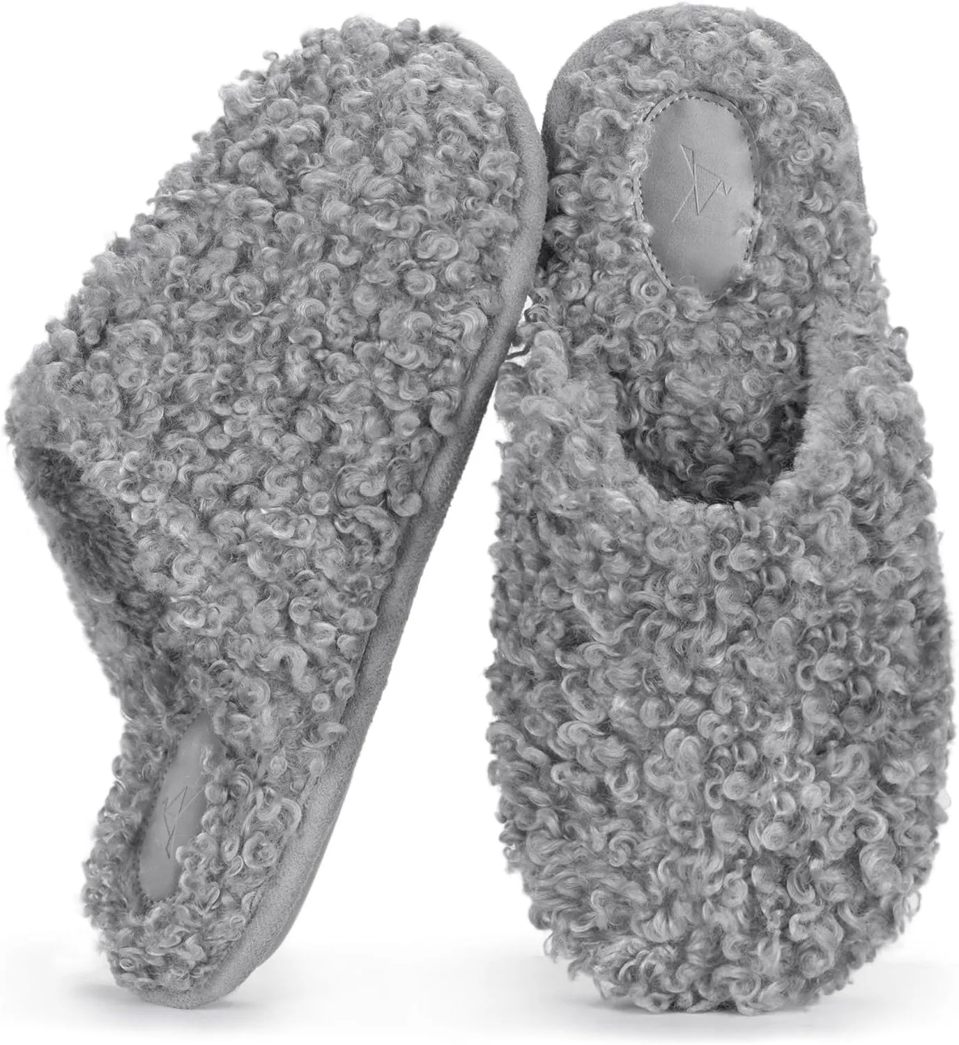 RockDove Women's Twirl Fleece Fuzzy House Scuff Slipper with Memory Foam