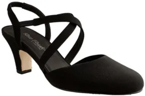 Rose Petal Caliente Black Micro Comfort  Womens Dress Shoes