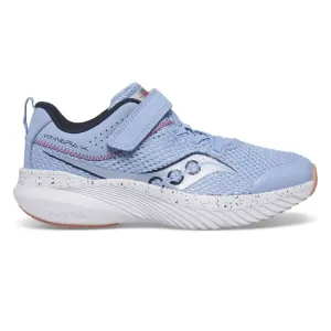 Saucony Little Girls Kinvara 14 A/C Velcro Sneaker Light Blue