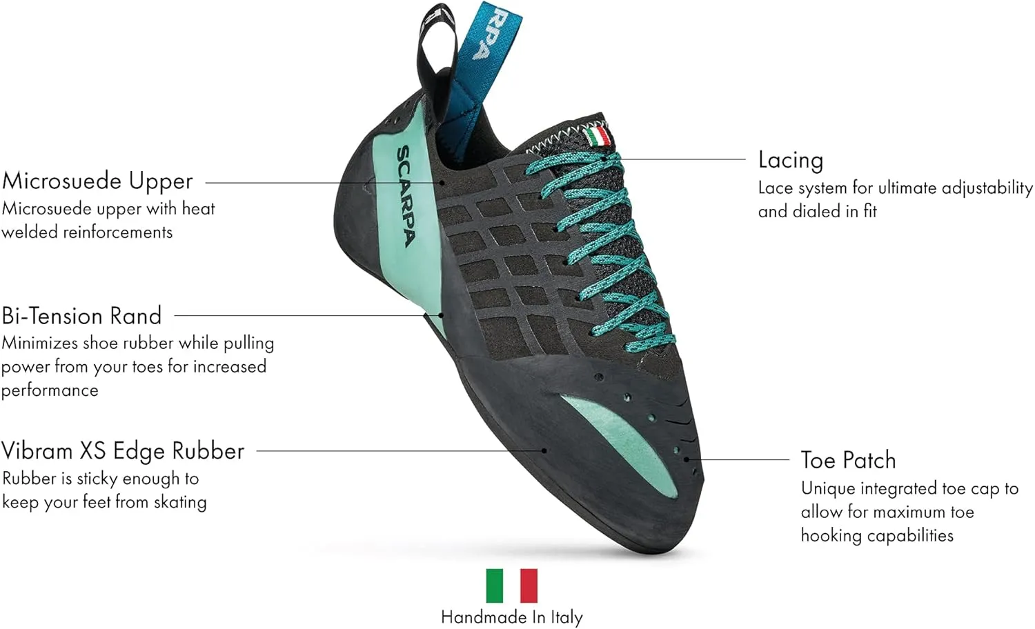 SCARPA Women's Instinct Lace Rock Climbing Shoes for Sport Climbing and Bouldering - Low-Volume, Women's Specific Fit
