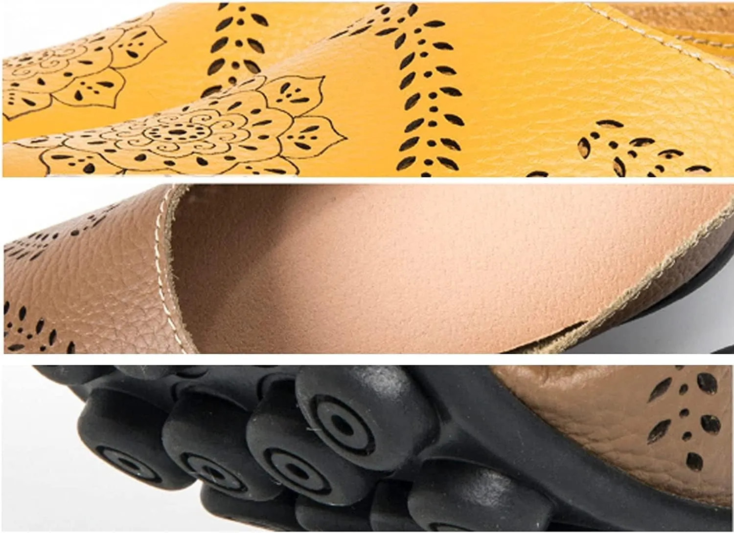 Shoes for Women - Casual All-Match Hollow Slippers, Women's Comfortable Mules Hollow Slippers, Sandals Flats Comfy Loafers for Women Slip-on Loafer