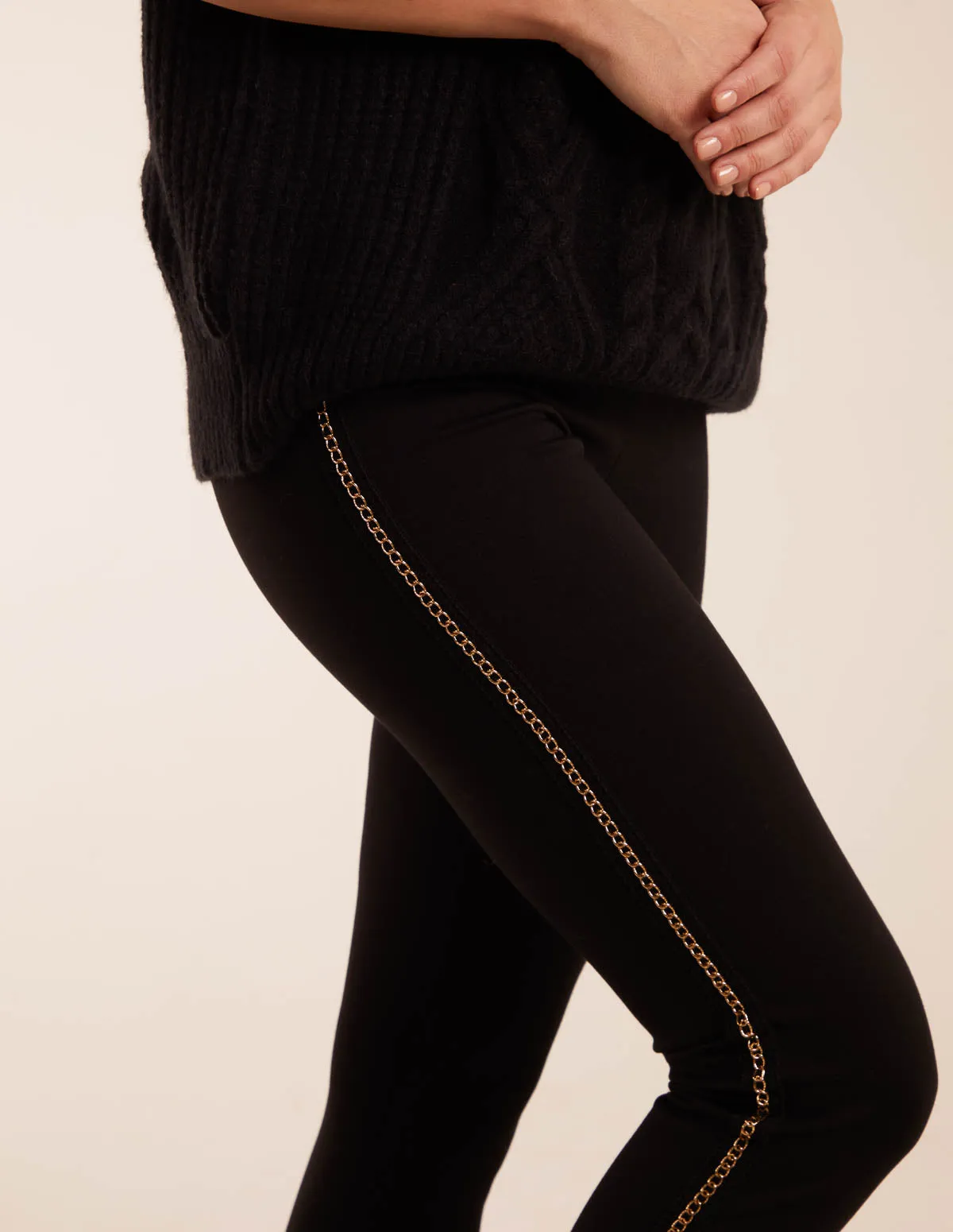 Side Chain Detail Leggings Specialized items Record-breaking sale