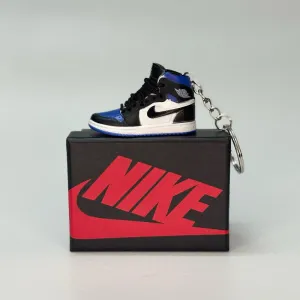 Single Sneaker Keychain - AJ1 Royal Toe High With Box