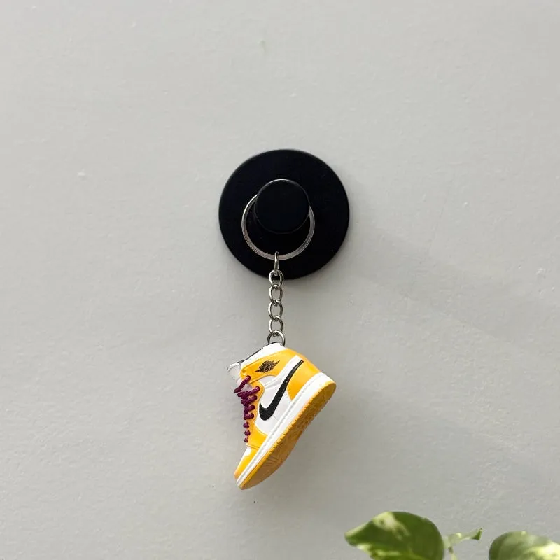 Single Sneaker Keychain - AJ1 Yellow Ochre High With Box