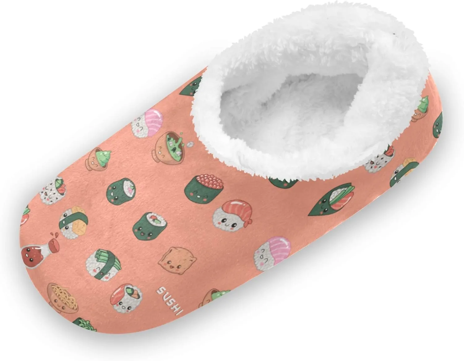 Slipper for Women and Men Fuzzy Memory Foam Soft House Shoes Anti-Skid Sole Coral Fleece House Slipper Beagle Dog On Brown M-XXL