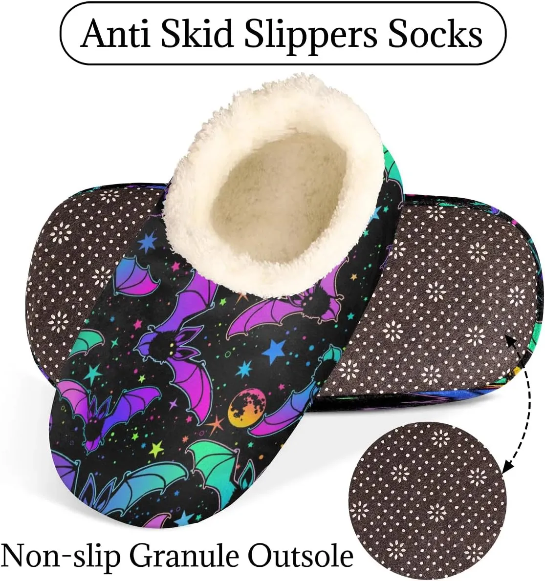 Slipper for Women Men, Fuzzy Memory Foam House Slippers Soft Cozy Warm Closed Back Slippers Lightweight Non-Slip Home Shoes Indoor Slippers