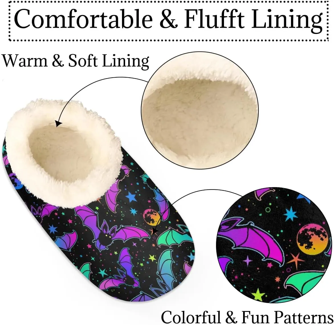 Slipper for Women Men, Fuzzy Memory Foam House Slippers Soft Cozy Warm Closed Back Slippers Lightweight Non-Slip Home Shoes Indoor Slippers
