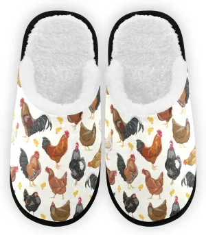 Slippers for Women Men, Memory Foam House Slippers, Non-Slip Indoor Outdoor Winter Bedroom Shoes
