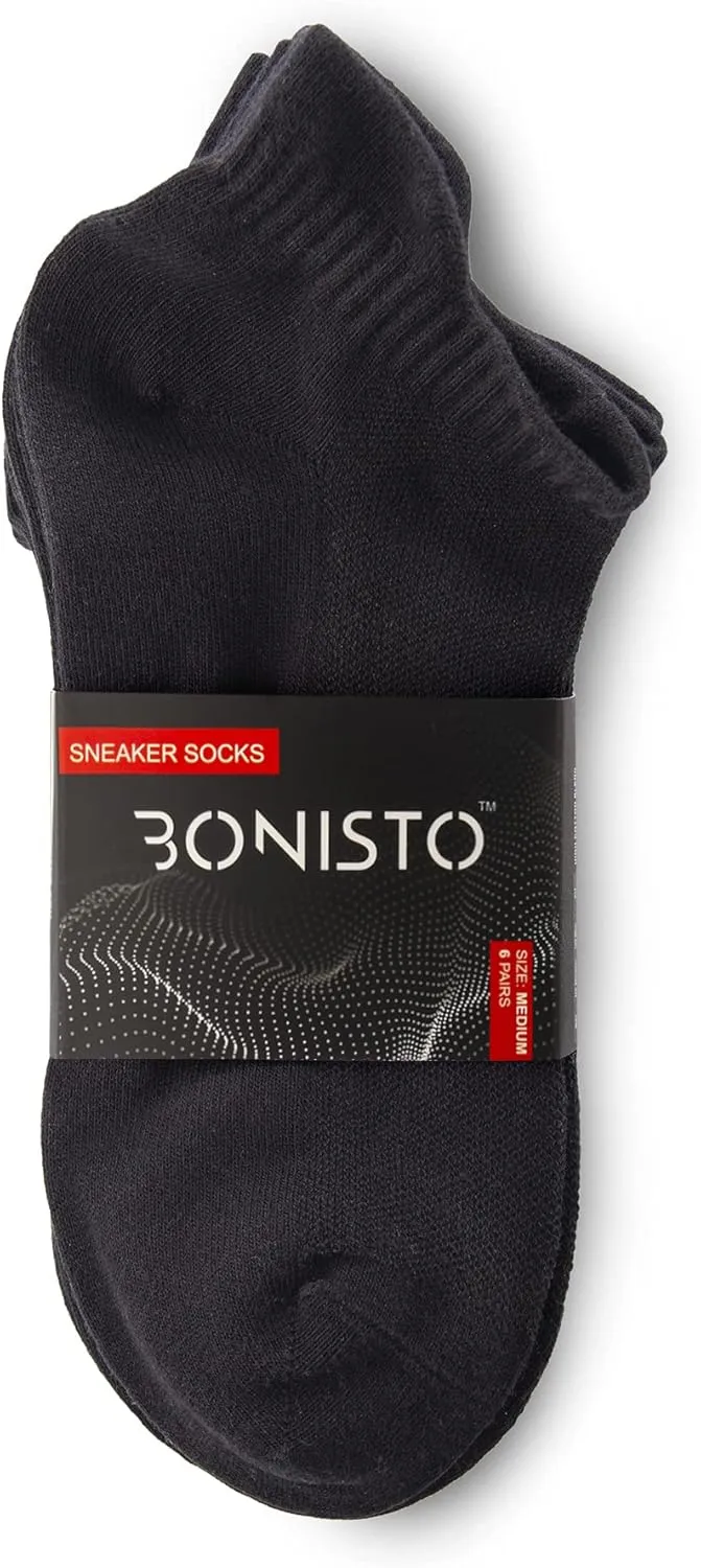 Sneaker Socks – 6-Pair Low-Cut Unisex Sports Socks – Soft Cotton Ankle Socks