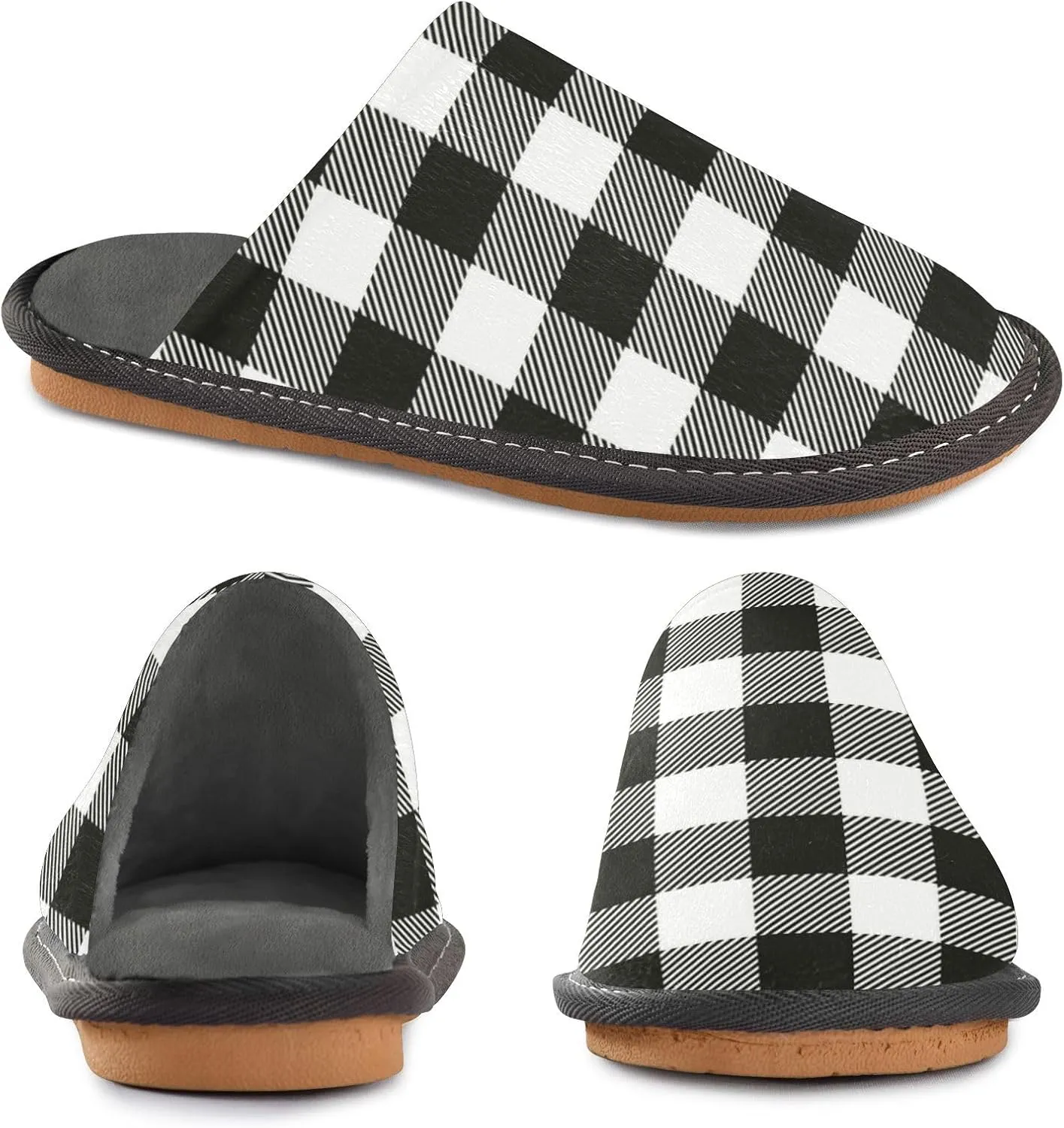 Spa Slippers Indoor House Fuzzy Slippers Soft Memory Foam Non-Slip Home Slipper Winter Shoes For Bedroom Hotel Travel 4-11