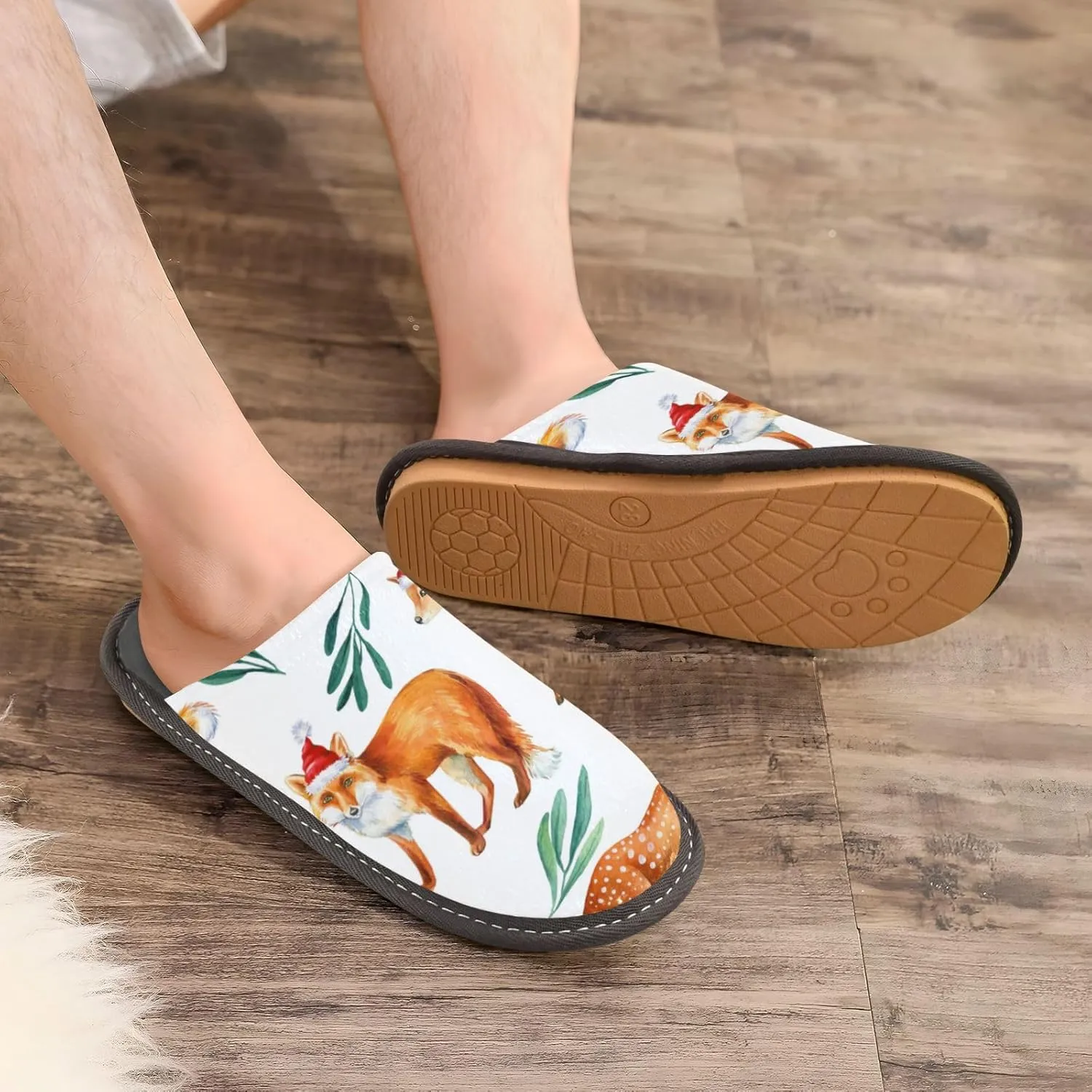 Spa Slippers Indoor House Fuzzy Slippers Soft Memory Foam Non-Slip Home Slipper Winter Shoes For Bedroom Hotel Travel 4-11