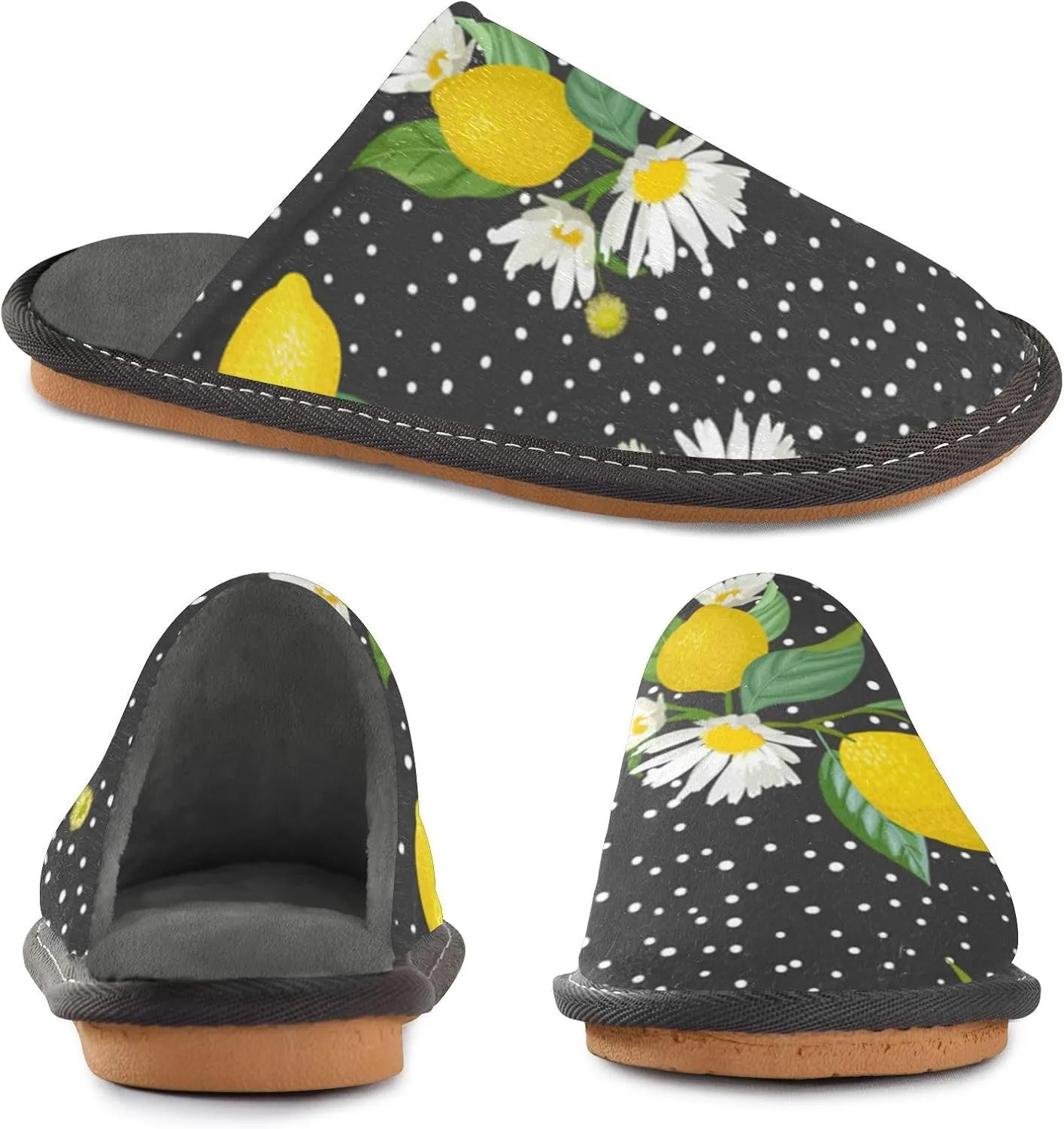 Spa Slippers Indoor House Fuzzy Slippers Soft Memory Foam Non-Slip Home Slipper Winter Shoes For Bedroom Hotel Travel 4-11