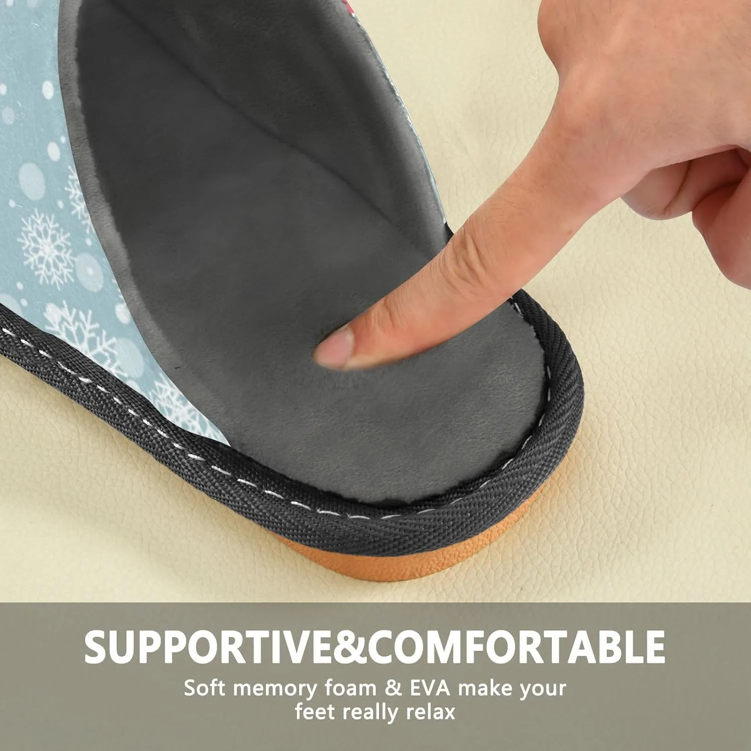 Spa Slippers Indoor House Fuzzy Slippers Soft Memory Foam Non-Slip Home Slipper Winter Shoes For Bedroom Hotel Travel 4-11