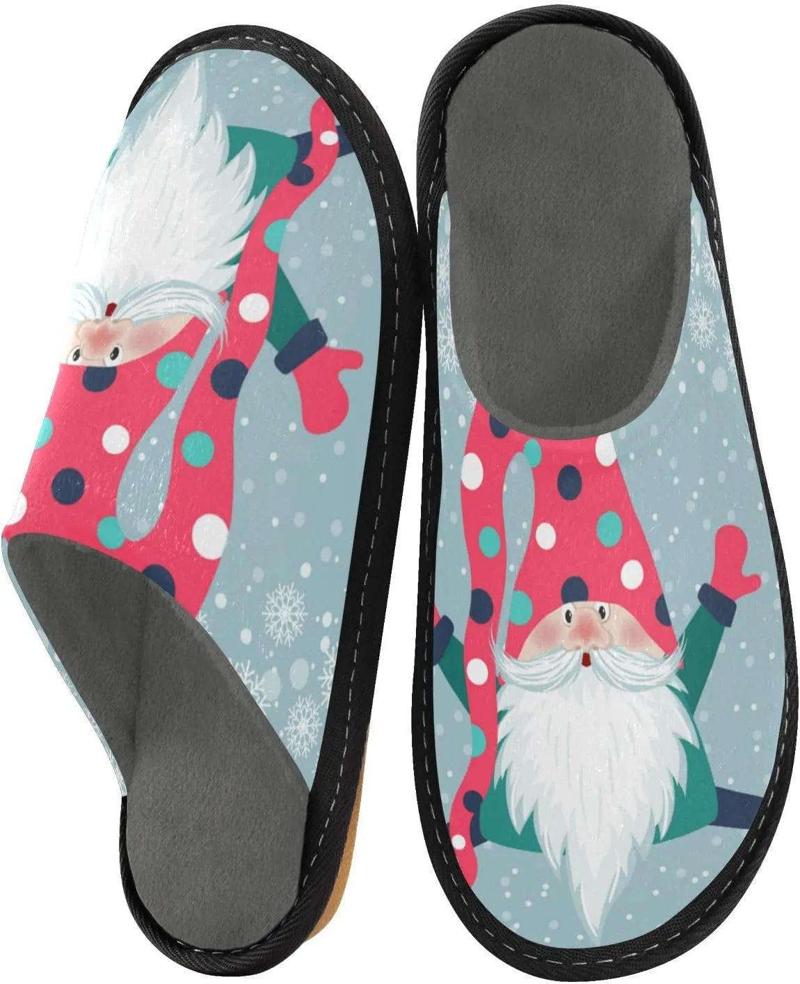 Spa Slippers Indoor House Fuzzy Slippers Soft Memory Foam Non-Slip Home Slipper Winter Shoes For Bedroom Hotel Travel 4-11