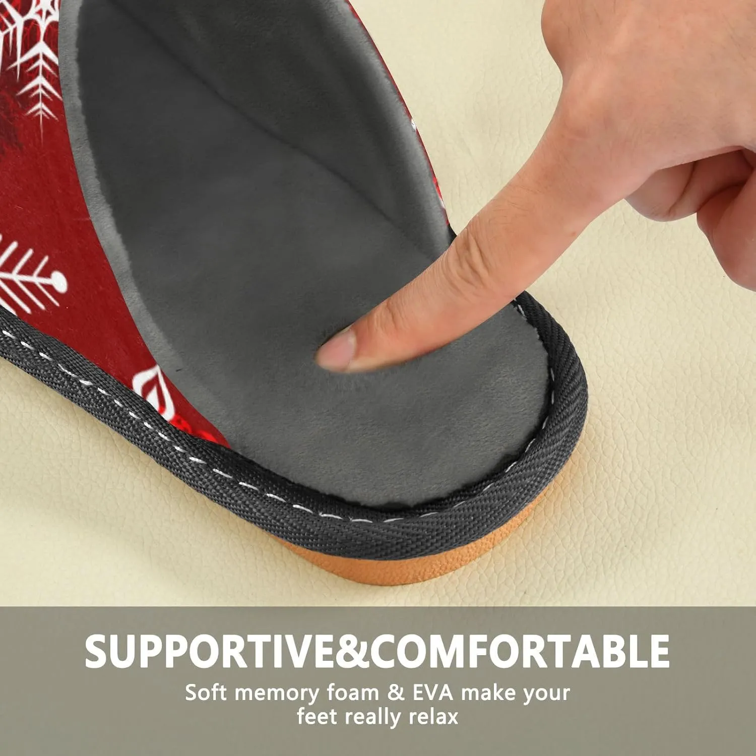 Spa Slippers Indoor House Fuzzy Slippers Soft Memory Foam Non-Slip Home Slipper Winter Shoes For Bedroom Hotel Travel 4-11