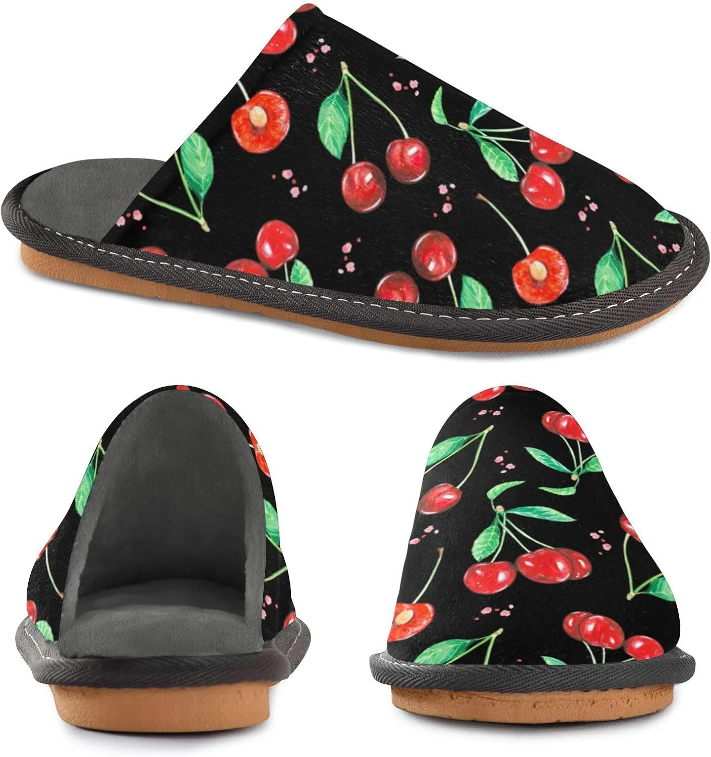 Spa Slippers Indoor House Fuzzy Slippers Soft Memory Foam Non-Slip Home Slipper Winter Shoes For Bedroom Hotel Travel 4-11