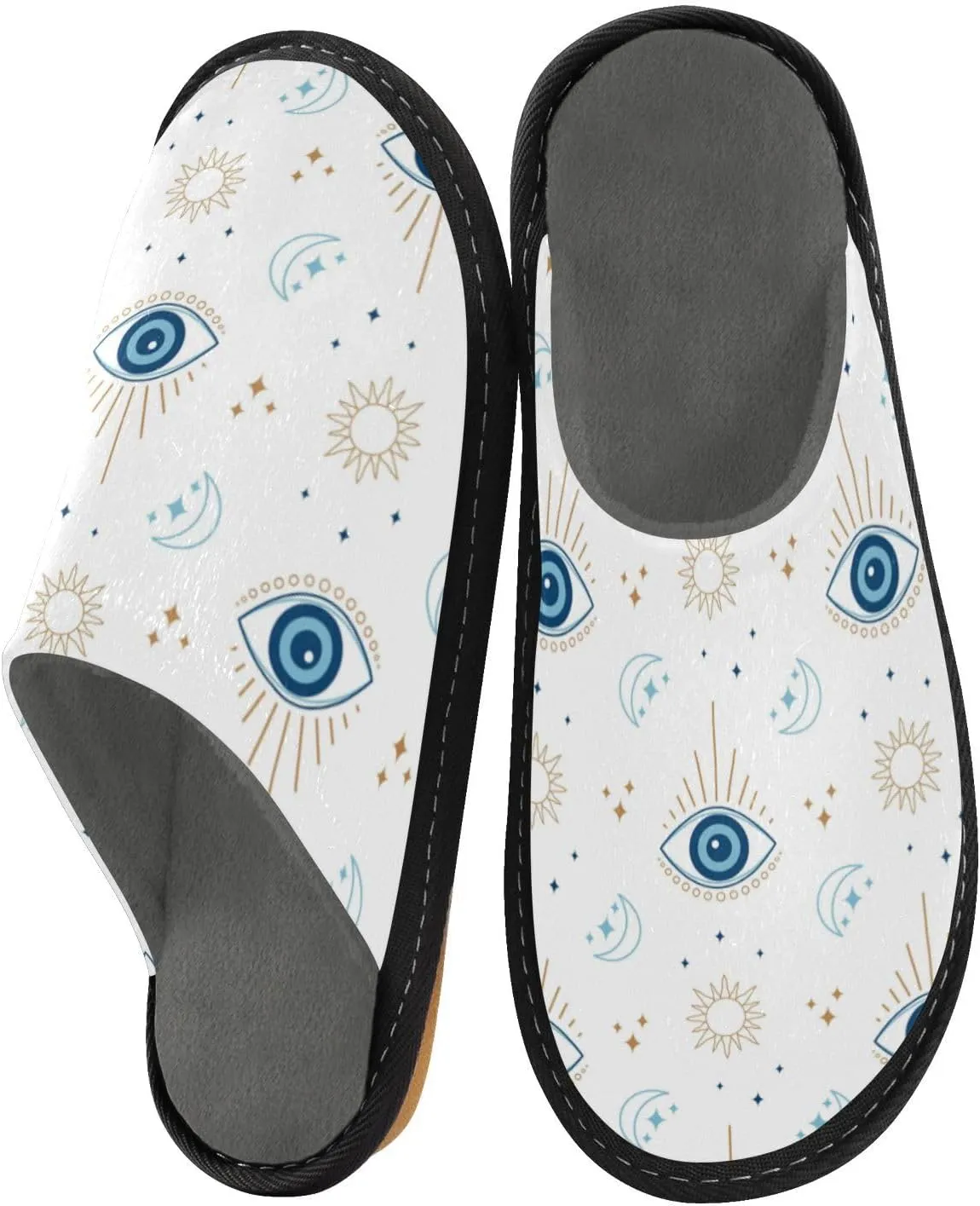 Spa Slippers Indoor House Fuzzy Slippers Soft Memory Foam Non-Slip Home Slipper Winter Shoes For Bedroom Hotel Travel 4-11