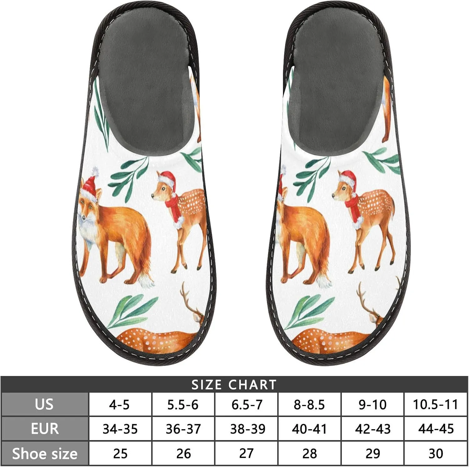 Spa Slippers Indoor House Fuzzy Slippers Soft Memory Foam Non-Slip Home Slipper Winter Shoes For Bedroom Hotel Travel 4-11