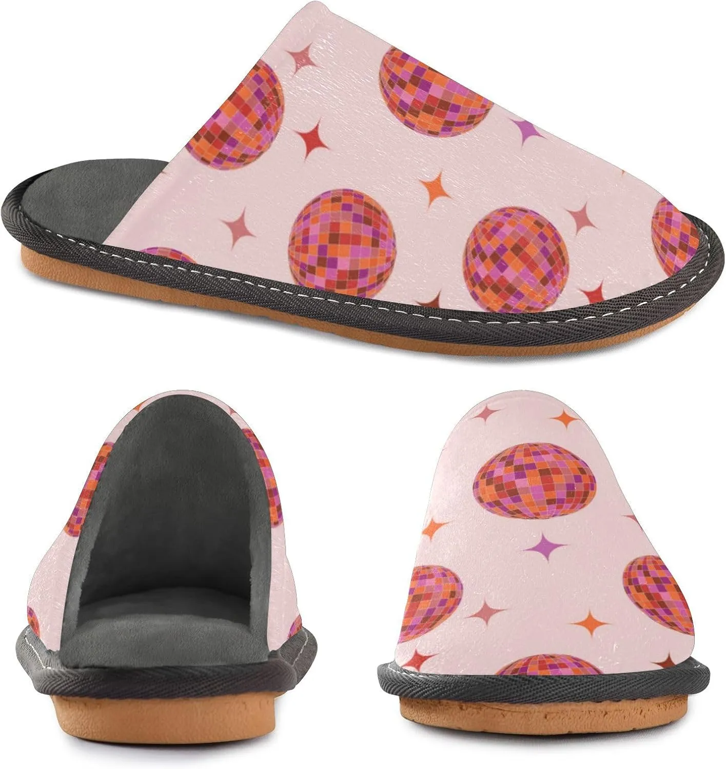 Spa Slippers Indoor House Fuzzy Slippers Soft Memory Foam Non-Slip Home Slipper Winter Shoes For Bedroom Hotel Travel 4-11