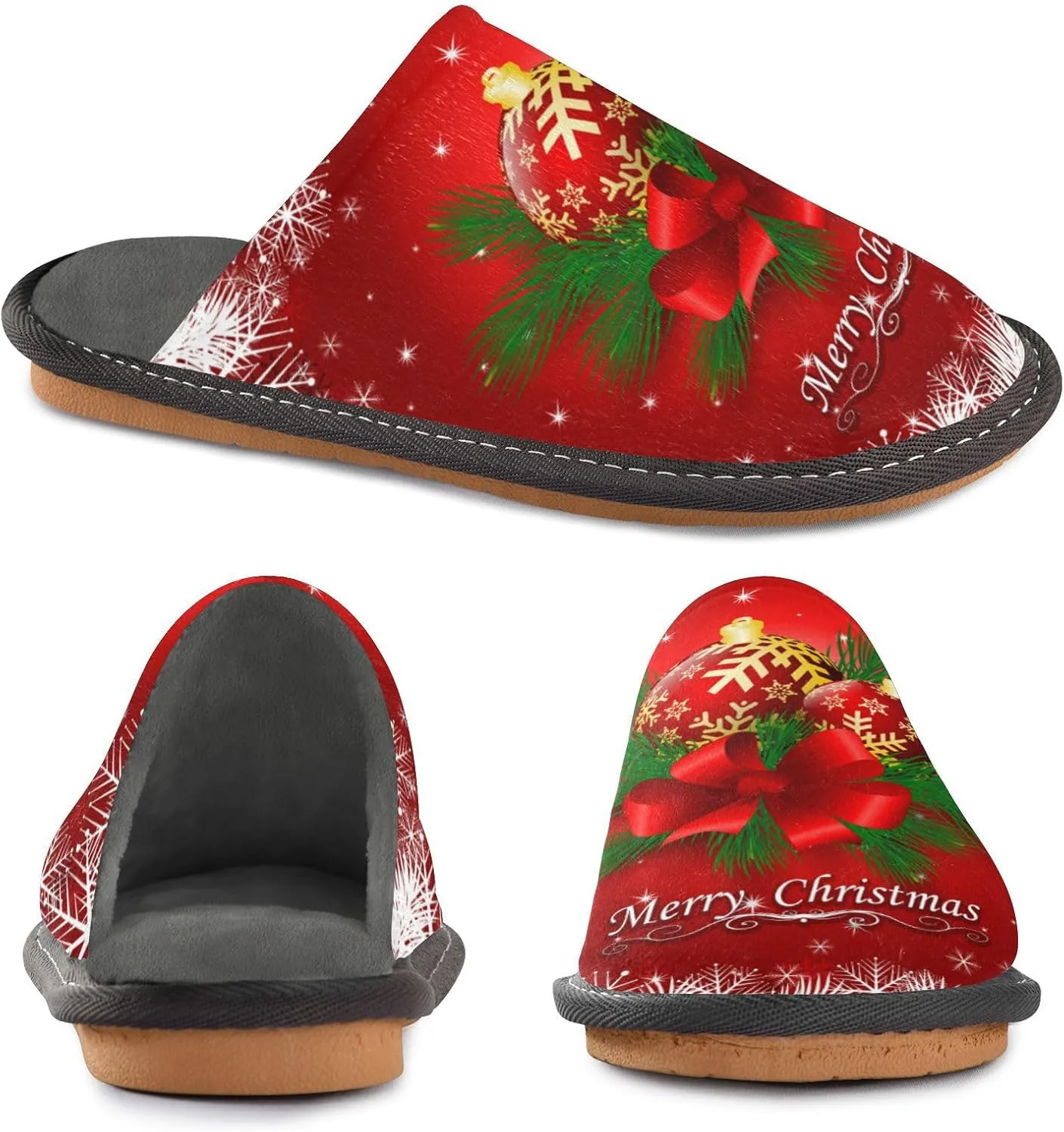 Spa Slippers Indoor House Fuzzy Slippers Soft Memory Foam Non-Slip Home Slipper Winter Shoes For Bedroom Hotel Travel 4-11