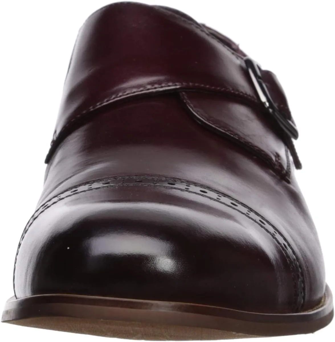 STACY ADAMS Men's Desmond Cap Toe Monk Strap Loafer