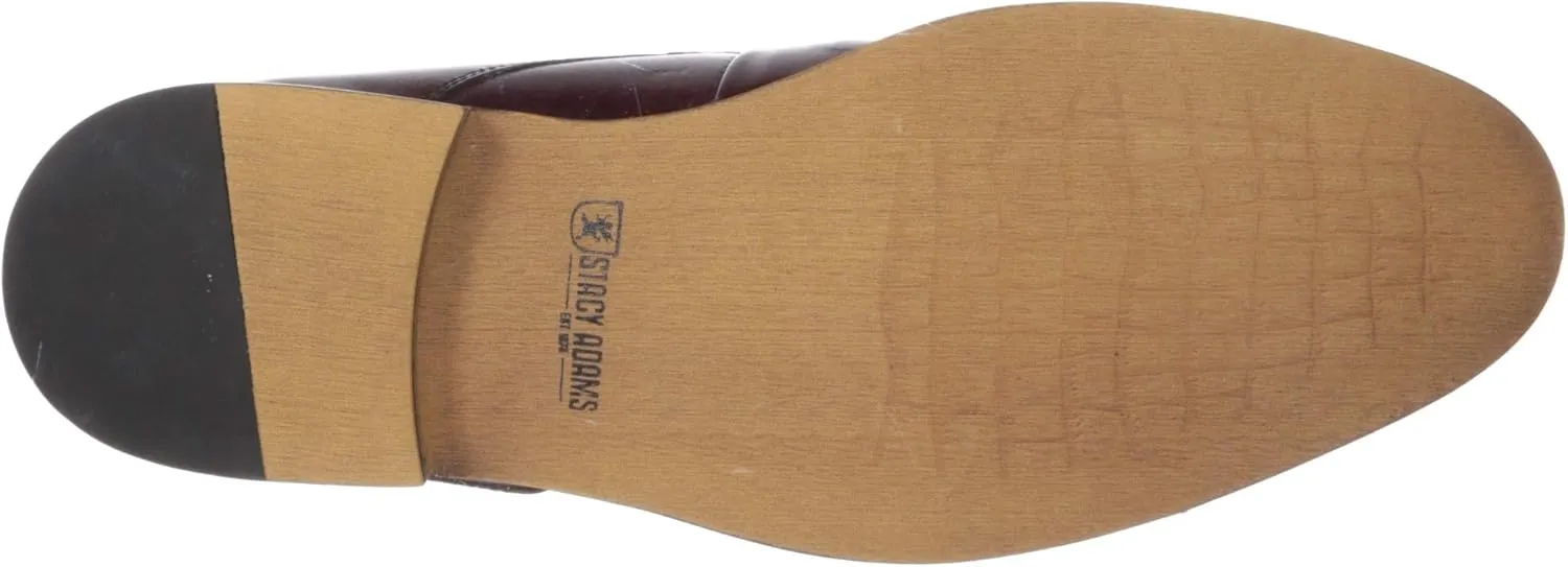 STACY ADAMS Men's Desmond Cap Toe Monk Strap Loafer