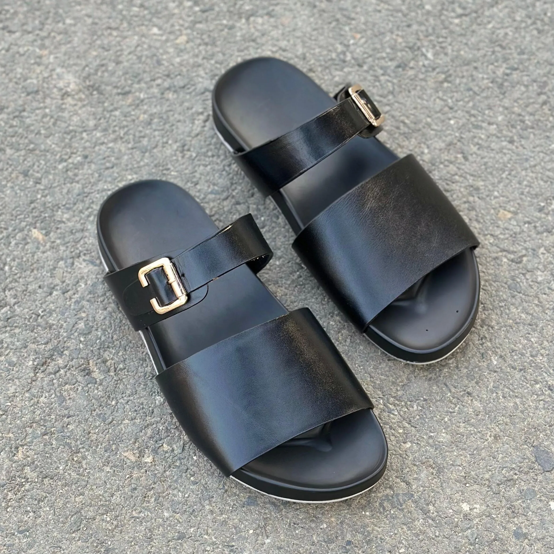 Step Pure Leather Briksto Black SS-2617