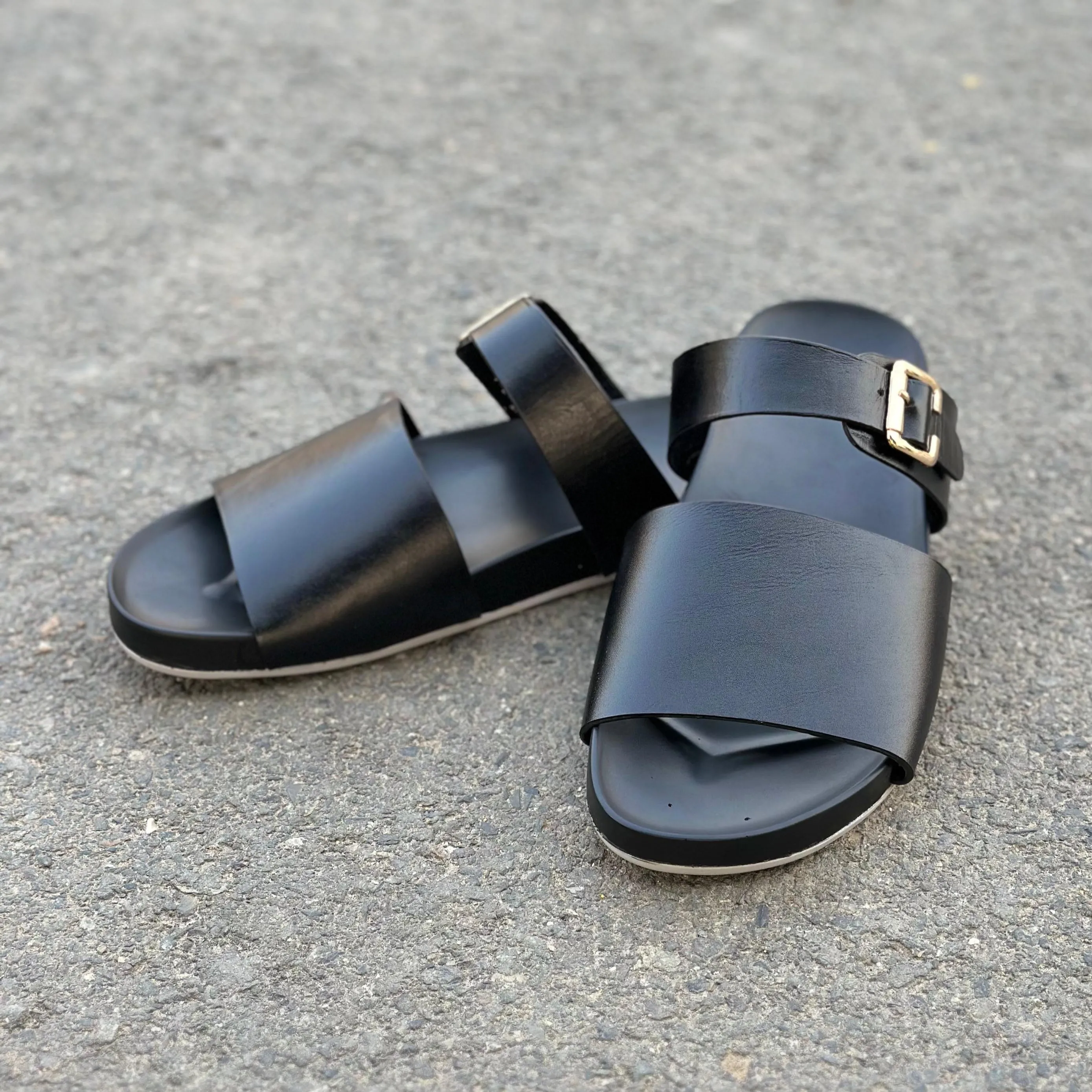 Step Pure Leather Briksto Black SS-2617
