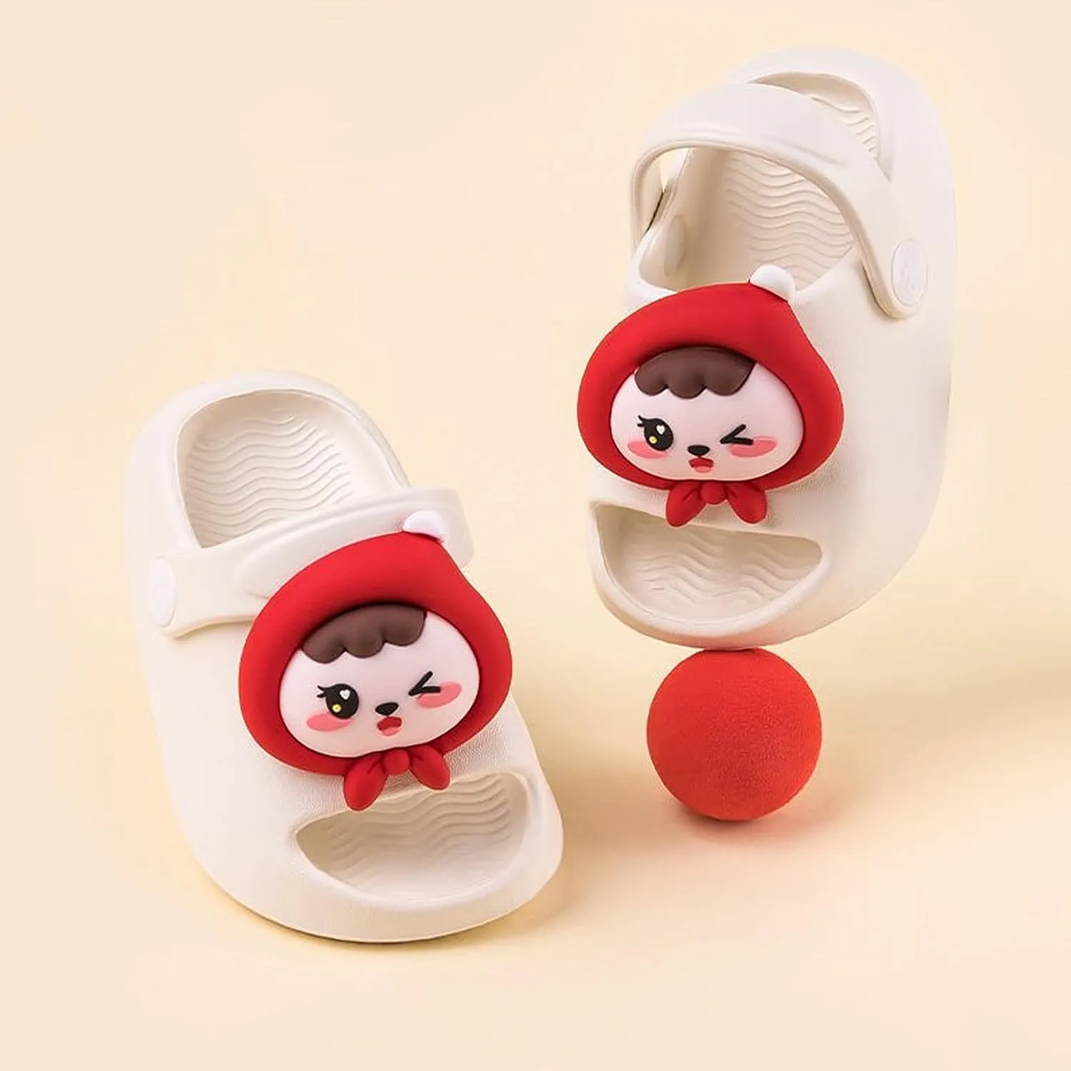 techcity Toddler Little Kids Slide Sandals Cute Summer Shower Beach Pool Slippers Thick Sole Slip On Sandals Water Shoes with Backstrap Boys Girls Clogs