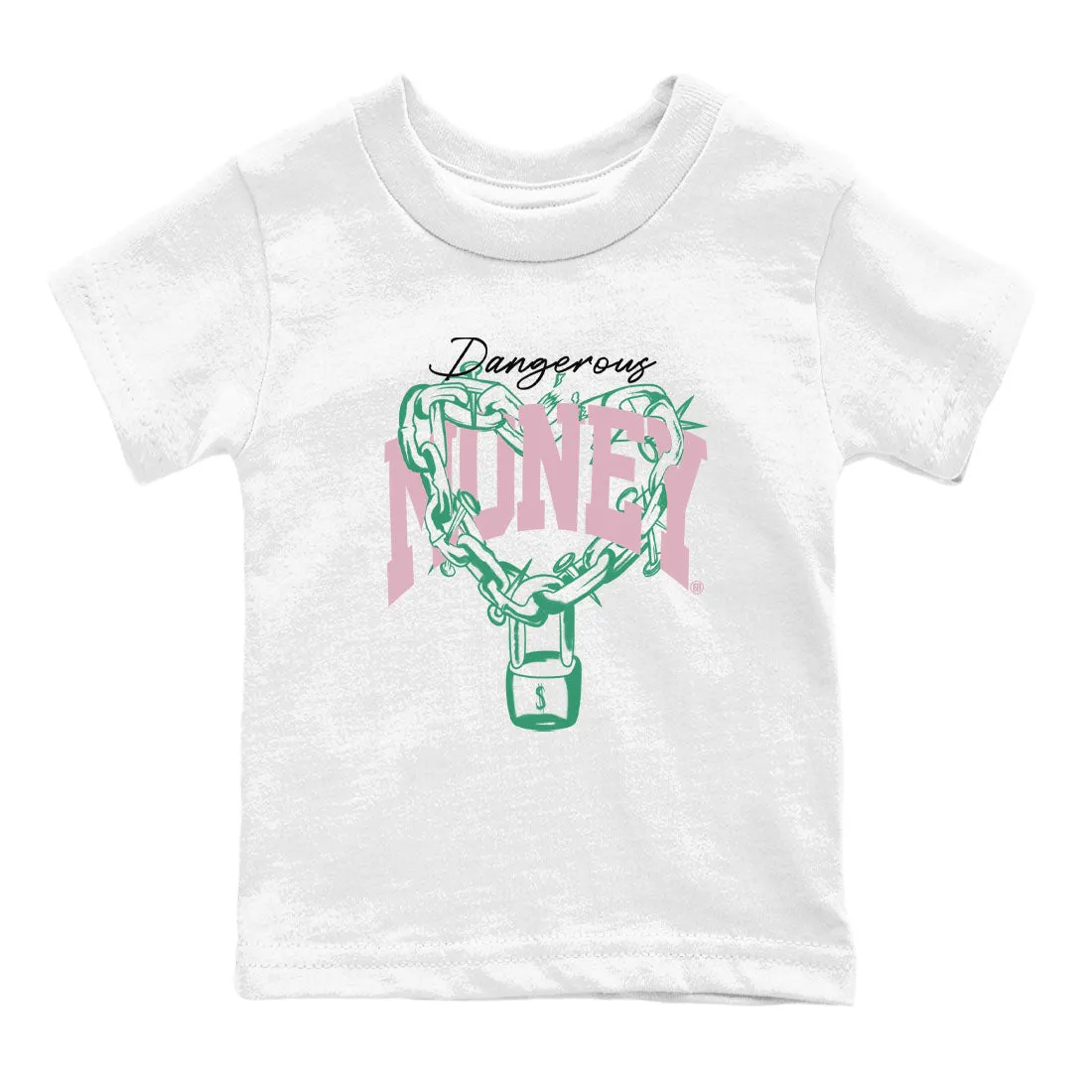Tees Thanksgiving sale Sneaker Kids SNRT Dunk Malachite Top choice - Medium Money Pink Soft Dangerous