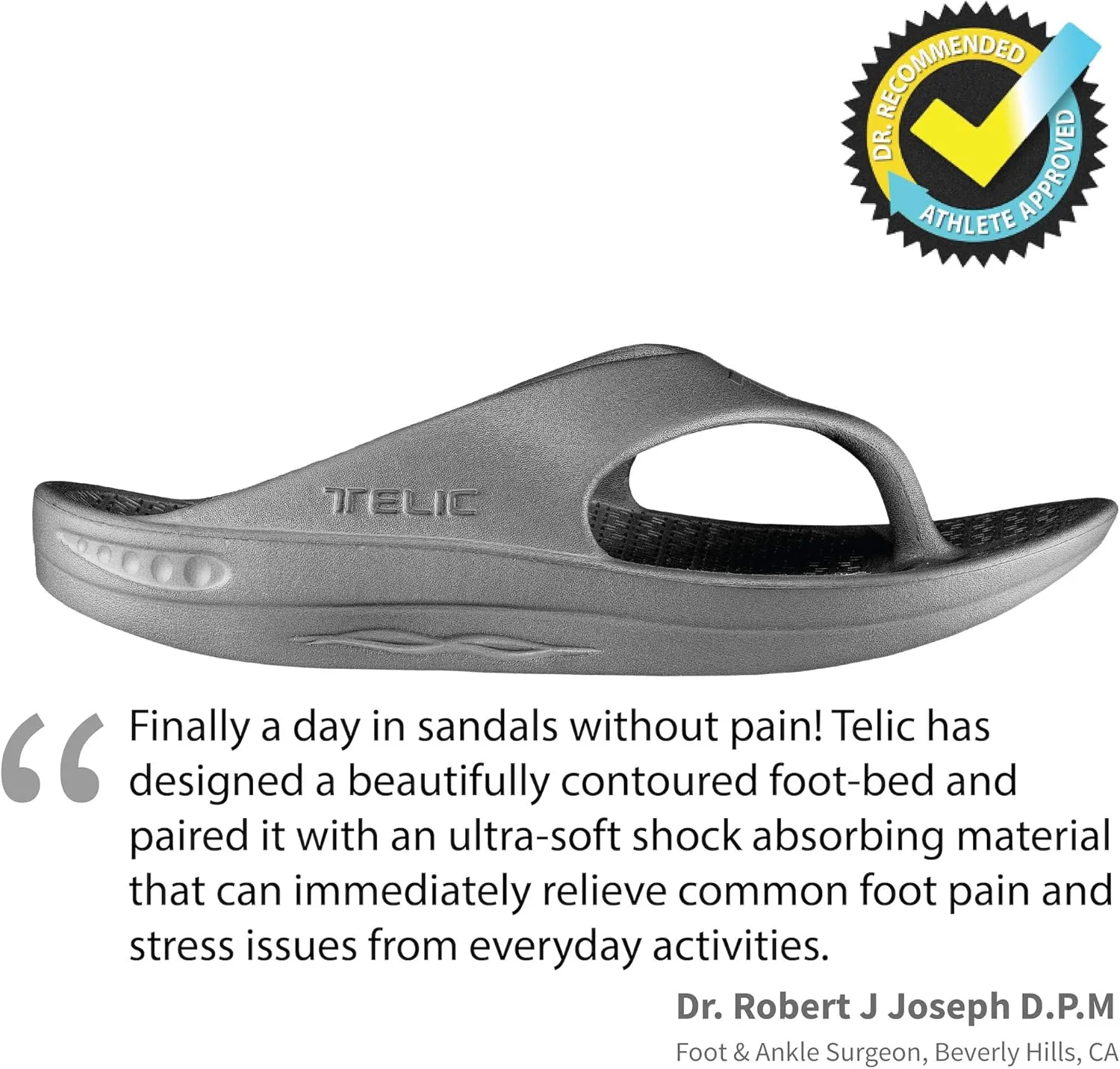 TELIC Women's Energy Flip Flop-Pillow-Soft, Supportive, Lightweight, Waterproof-Perfect for Beach & Pool