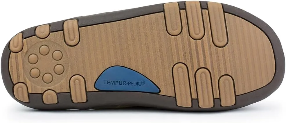 Tempur-Pedic Mens Lonny Scuff Casual Slippers Casual - Grey