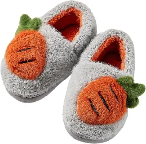 Toddler Boys Girls House Slippers Kids Cute Slippers witjh Memory Foam Plush Warm Winter House Shoes Non Slip for Indoor and Outdoor