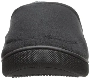 Totes Men's Microsuede A-Line Slip-On Slipper with Plush Tweed Lining