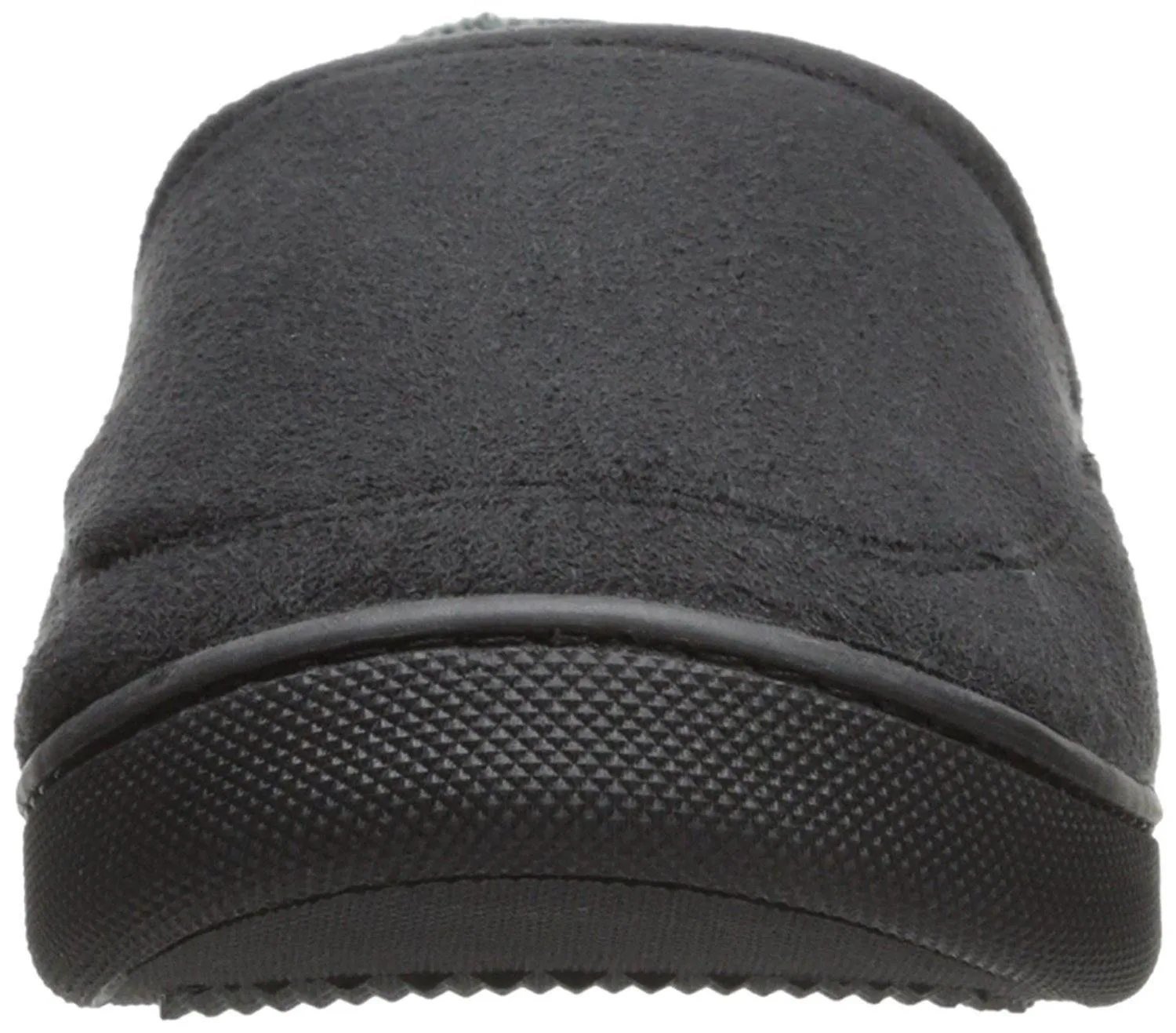 Totes Men's Microsuede A-Line Slip-On Slipper with Plush Tweed Lining