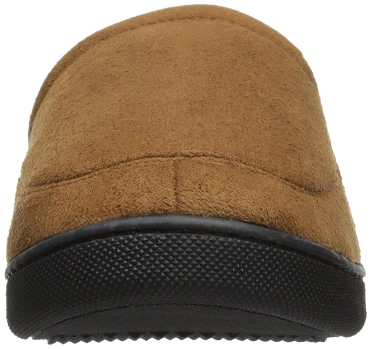 Totes Men's Microsuede A-Line Slip-On Slipper with Plush Tweed Lining