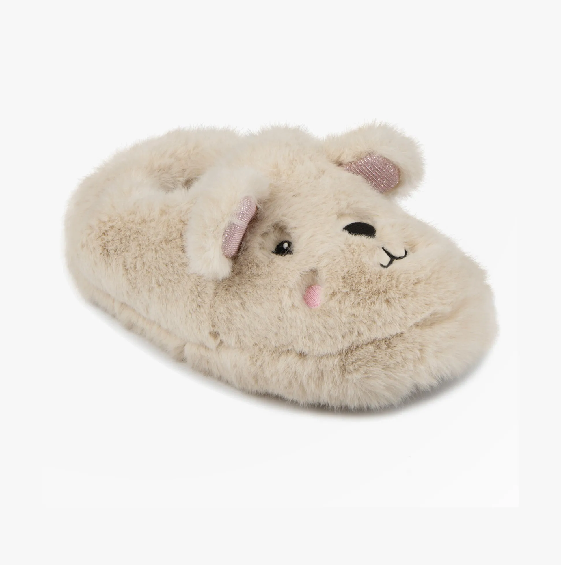 Totes Toasties NOVELTY Full Back Slippers Womens Cream