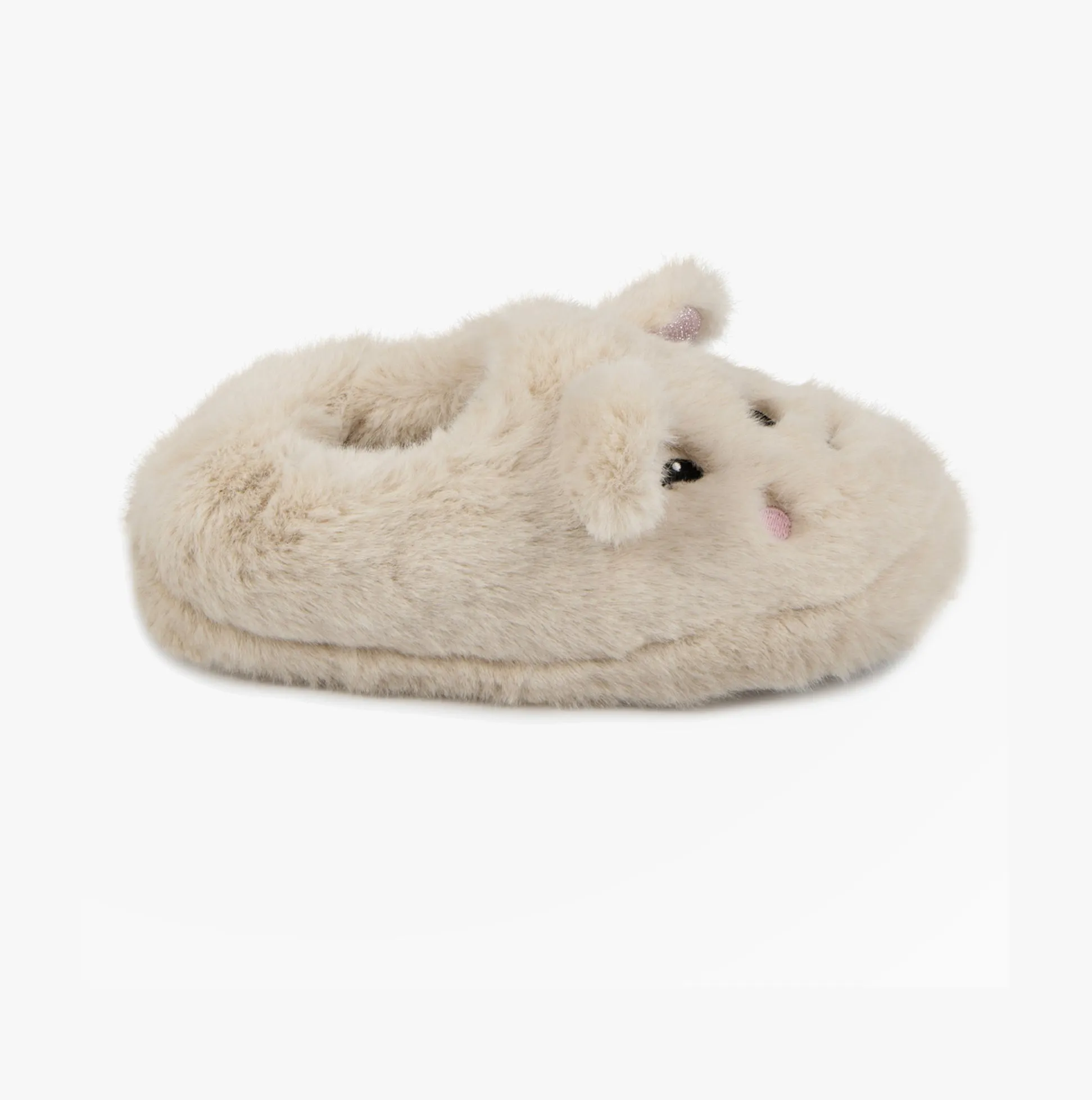 Totes Toasties NOVELTY Full Back Slippers Womens Cream