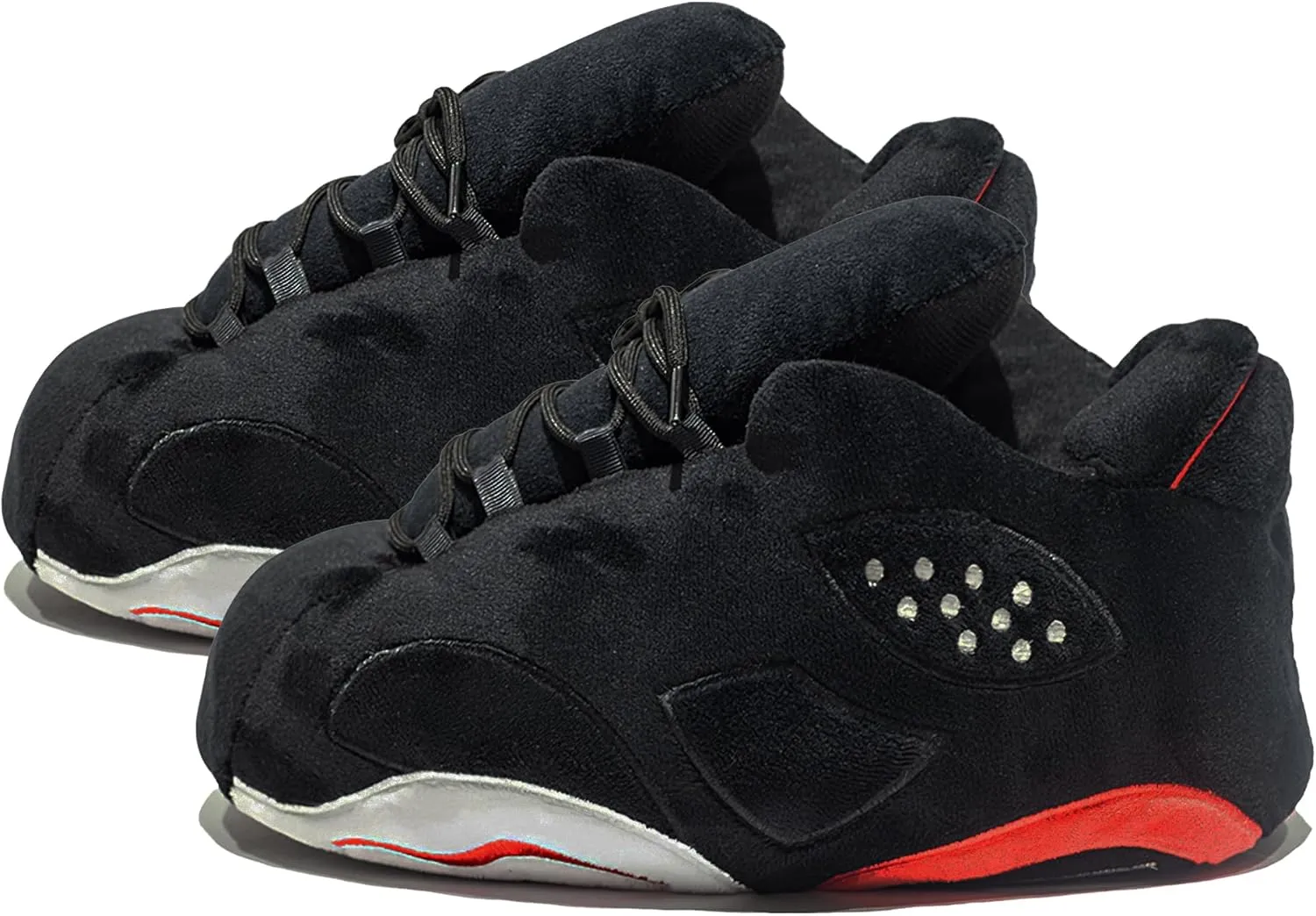 Unisex Cosy Trendy Big Sneaker Slippers Comfy Kicks Non Slip Sole Indoor House Plush Slippers - One Size Fits Most